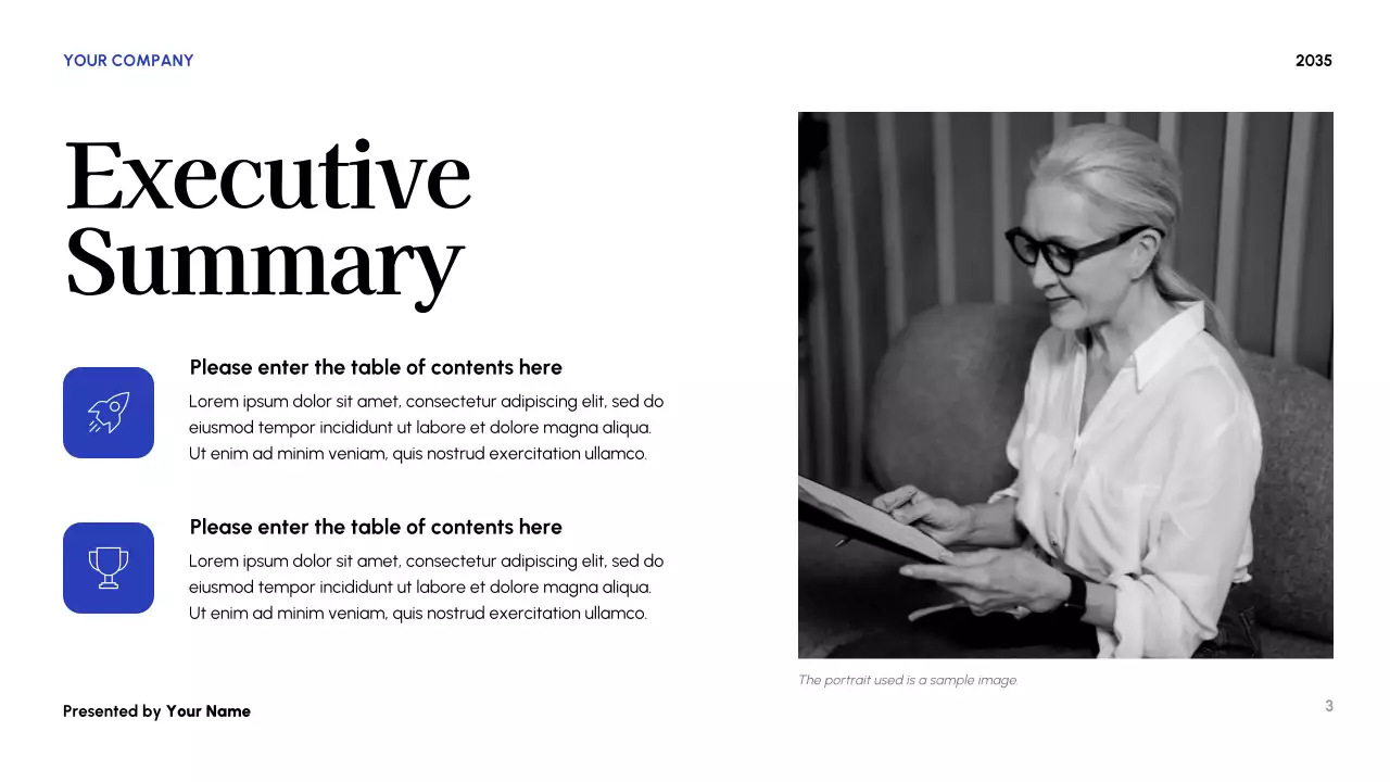 Blue Modern Budget Planner Presentation