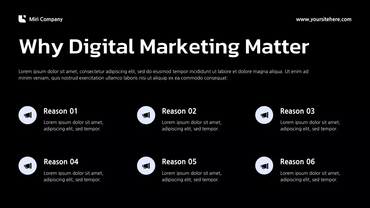 Blue Modern Gradient Digital Marketing Pitch Presentation