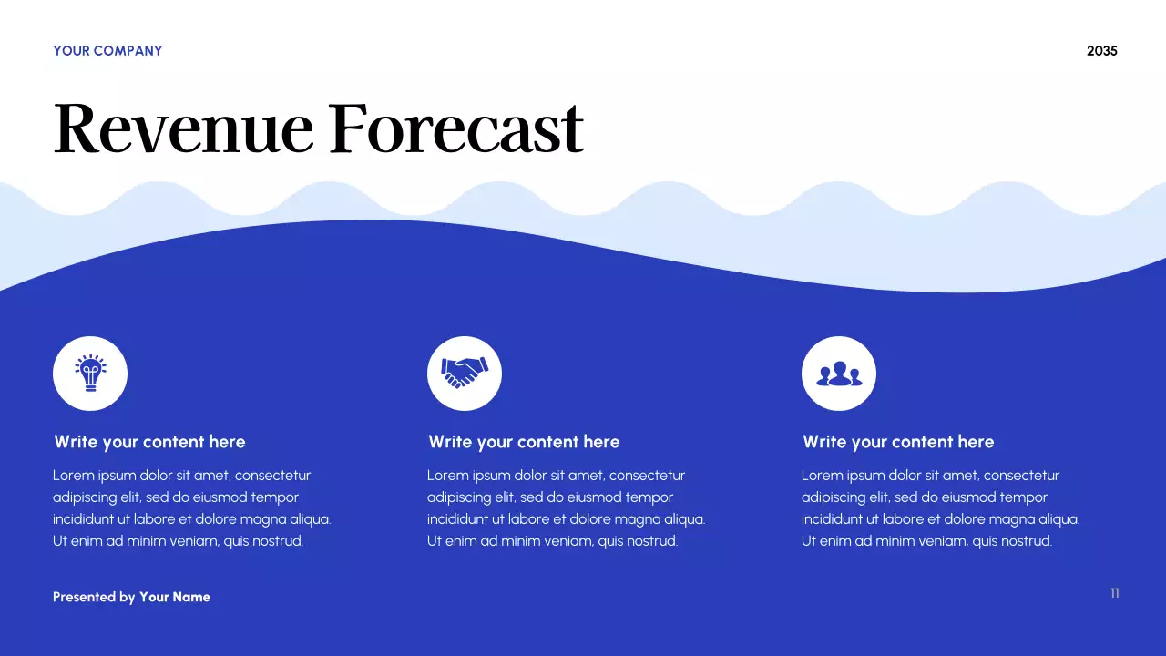 Blue Modern Budget Planner Presentation