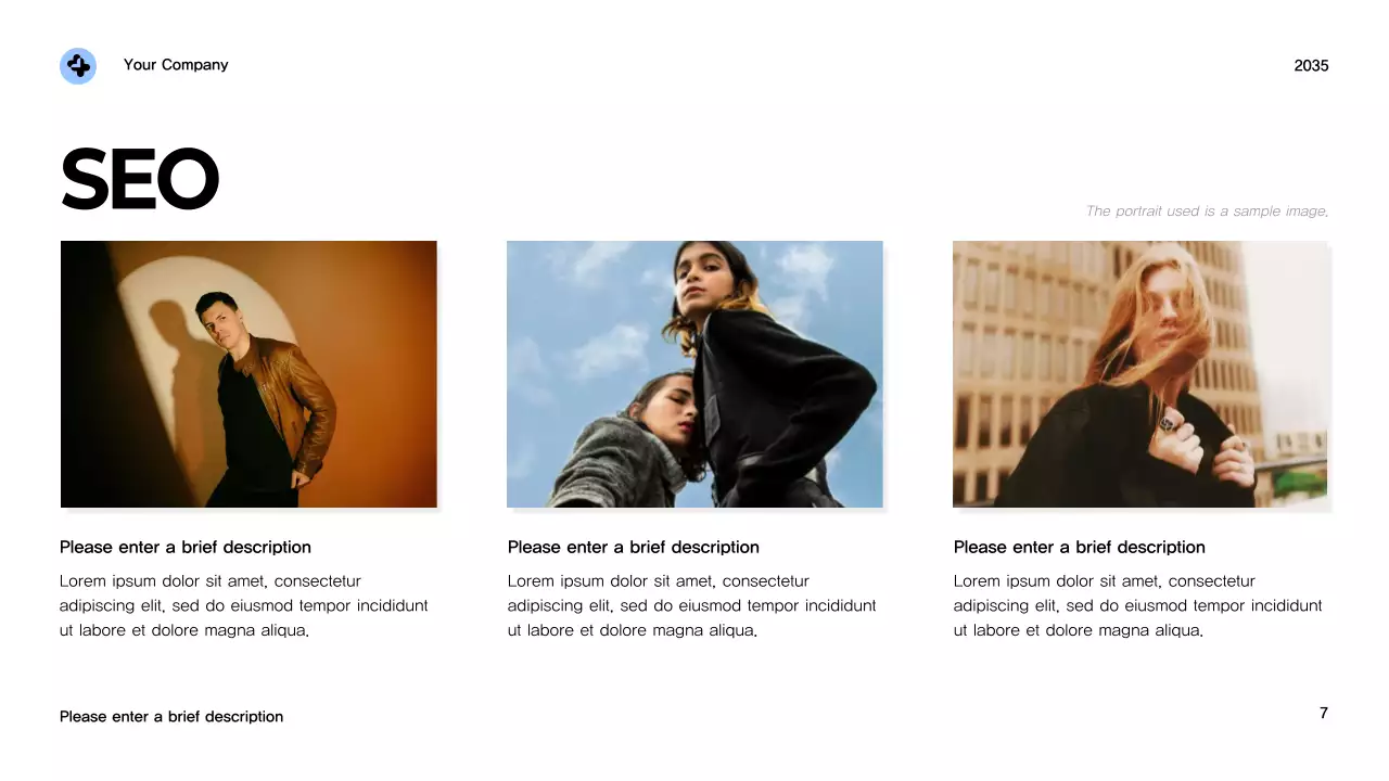 Apresentação de Marketing Digital Moderna em Branco