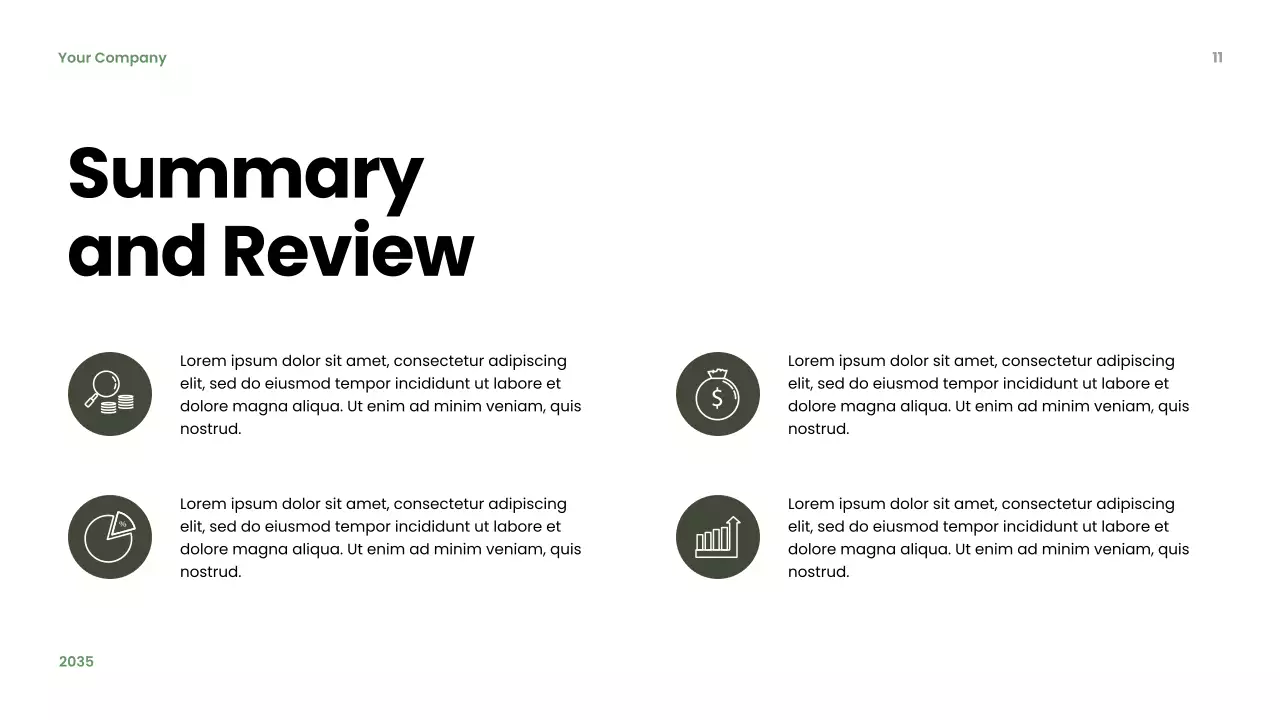 Green Modern Budget Planner Presentation