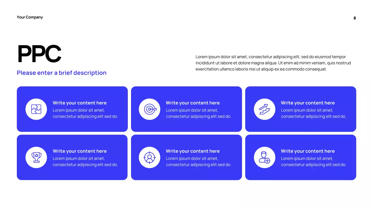 Blue Vibrant Digital Marketing Pitch Presentation