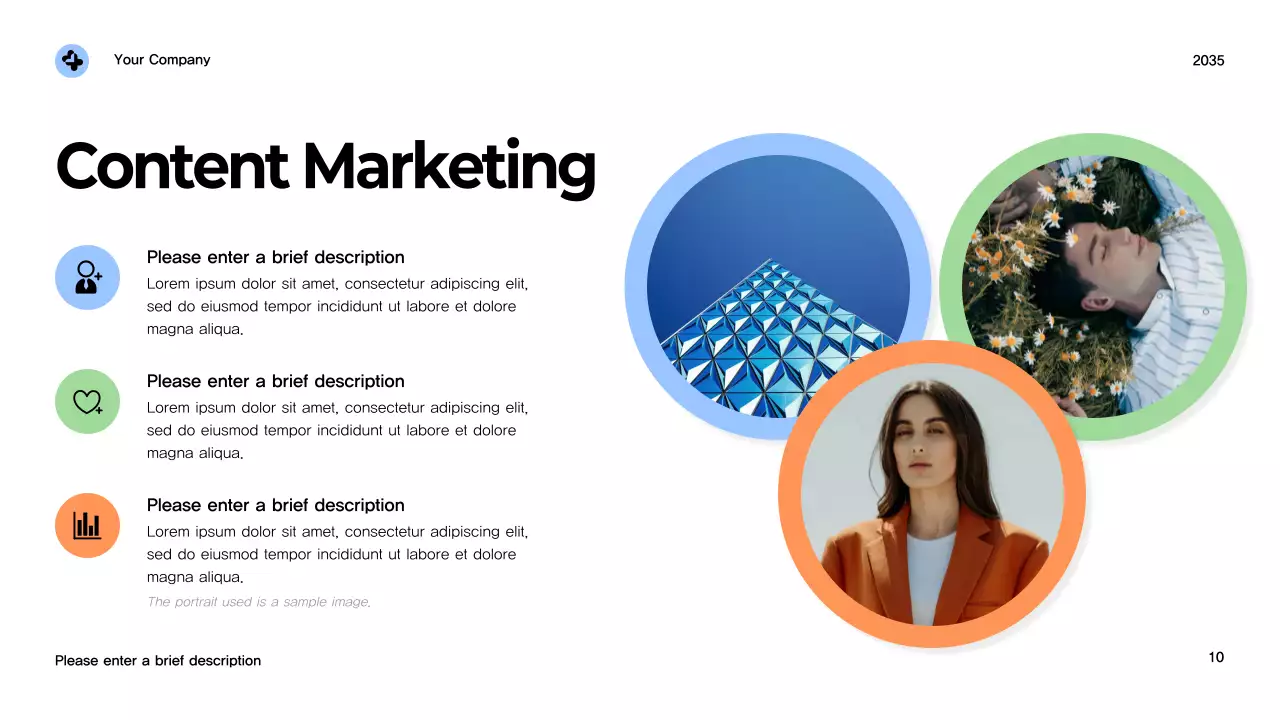 Apresentação de Marketing Digital Moderna em Branco