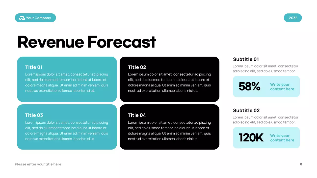 Teal Modern Budget Planner Presentation
