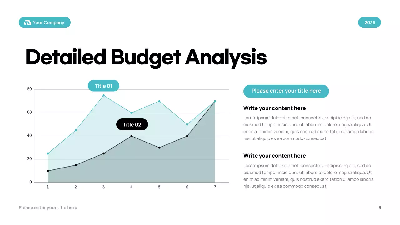Teal Modern Budget Planner Presentation