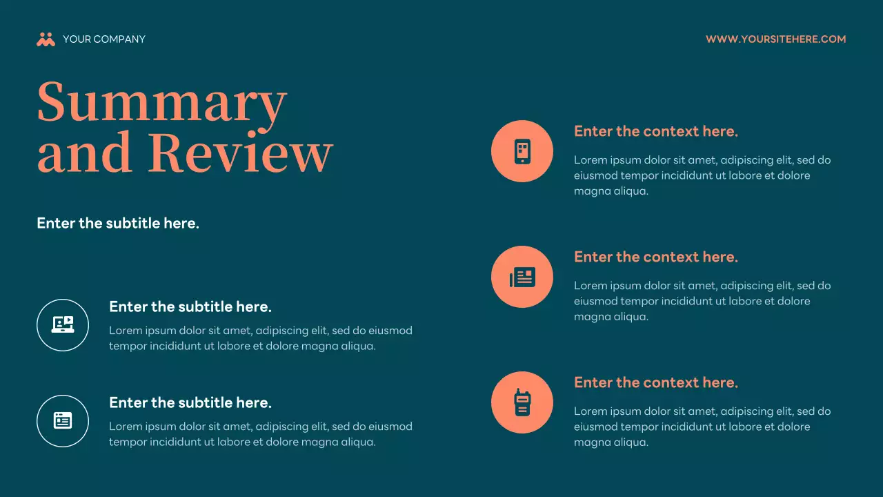 Teal and Salmon Modern Budget Planner Presentation