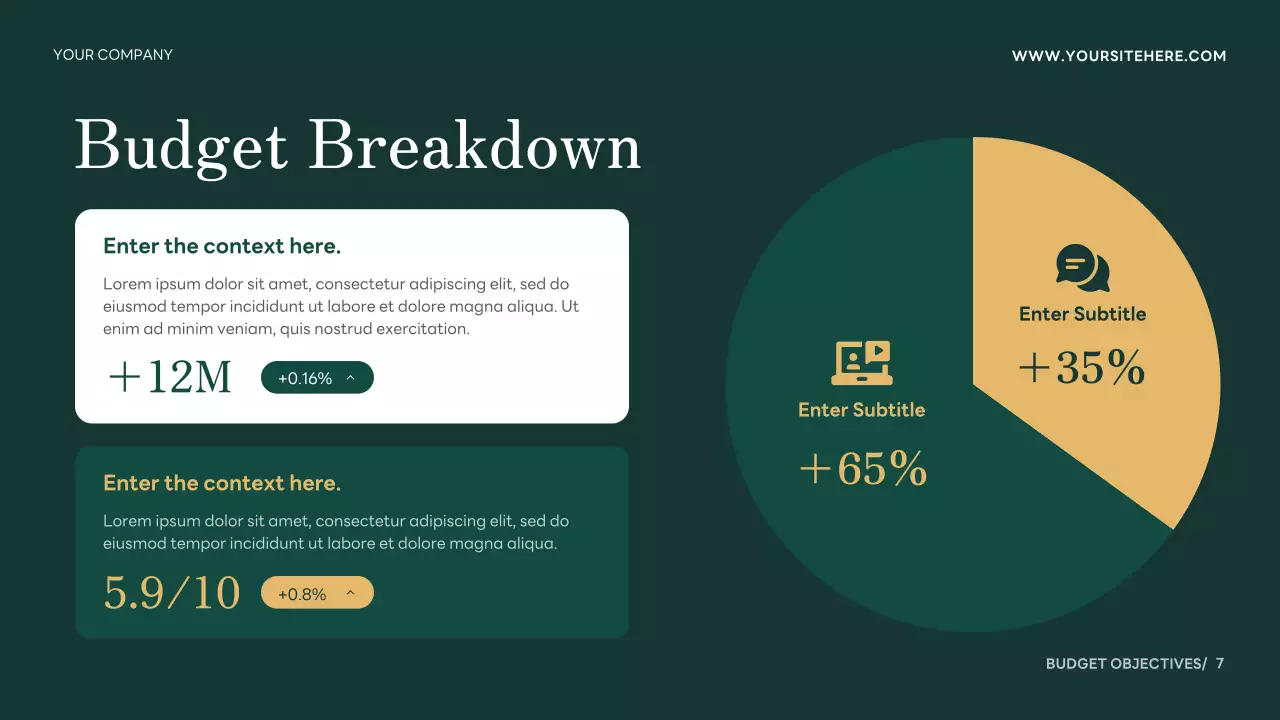 Green Modern Budget Planner Presentation