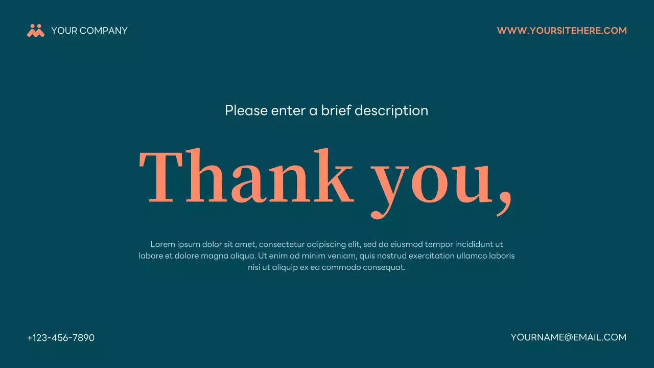 Teal and Salmon Modern Budget Planner Presentation