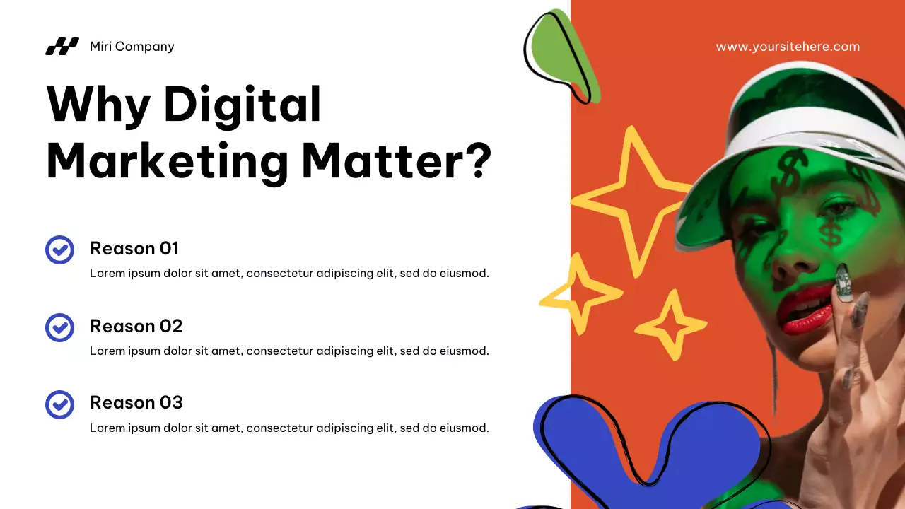 Blue Modern Digital Marketing Presentation