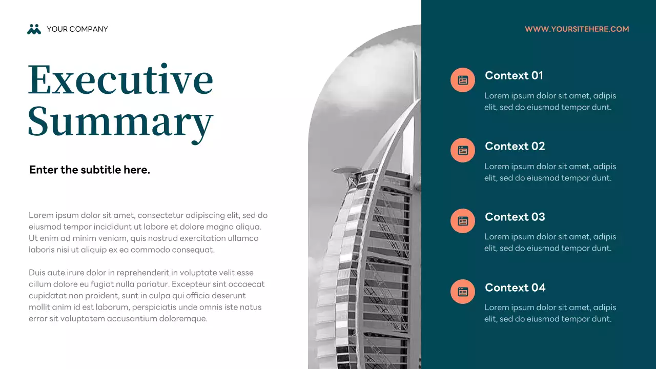 Teal and Salmon Modern Budget Planner Presentation