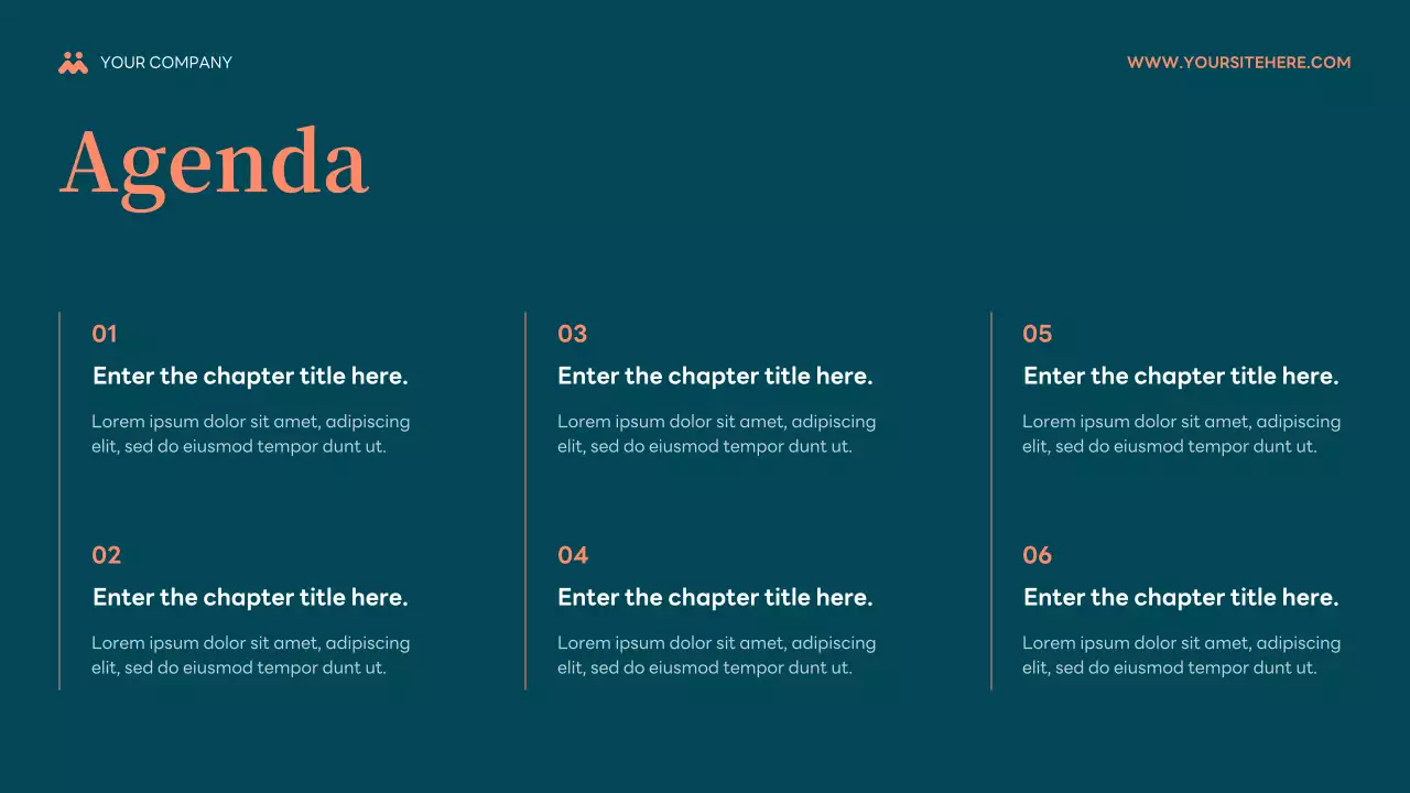 Teal and Salmon Modern Budget Planner Presentation