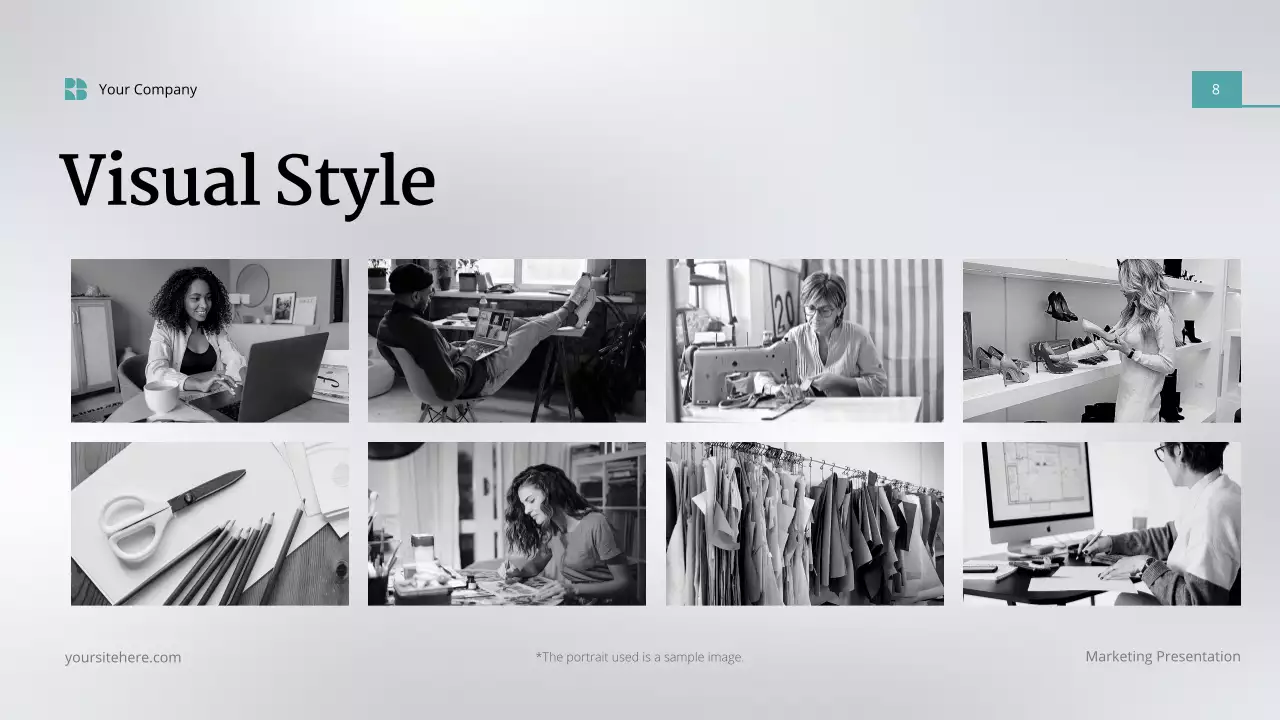 Grey Modern Content Marketing Strategy Presentation