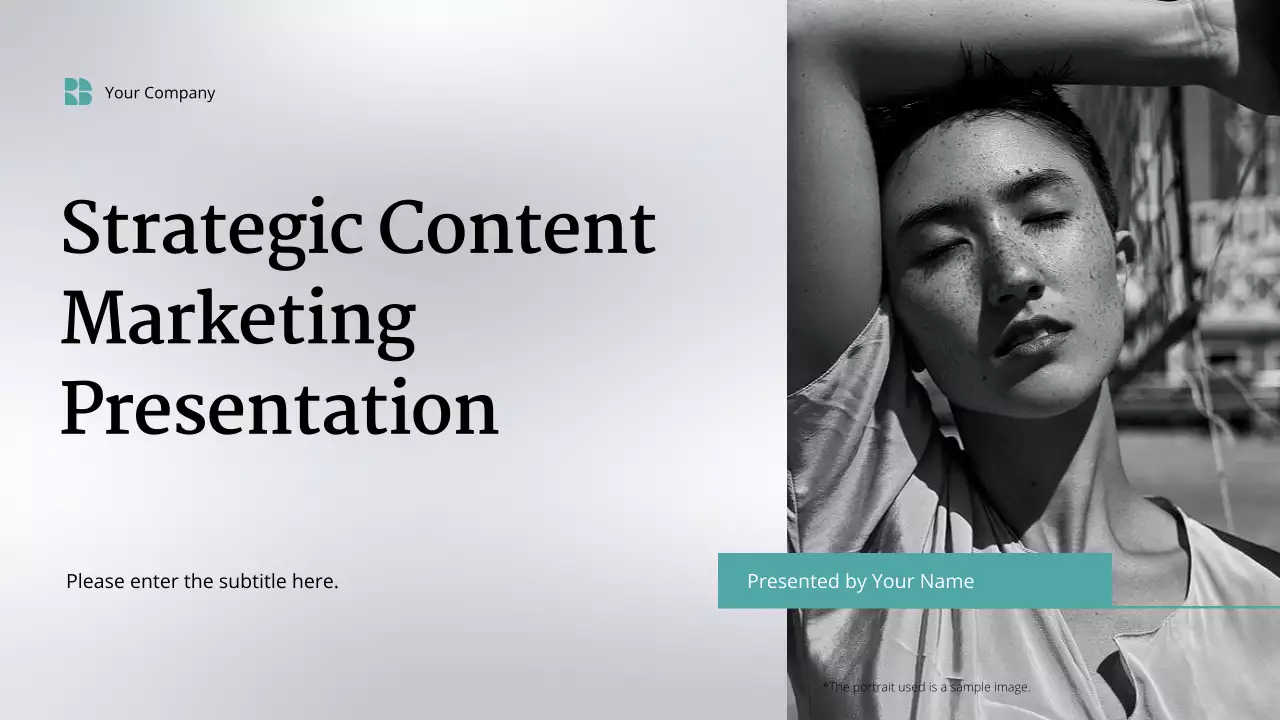 Grey Modern Content Marketing Strategy Presentation