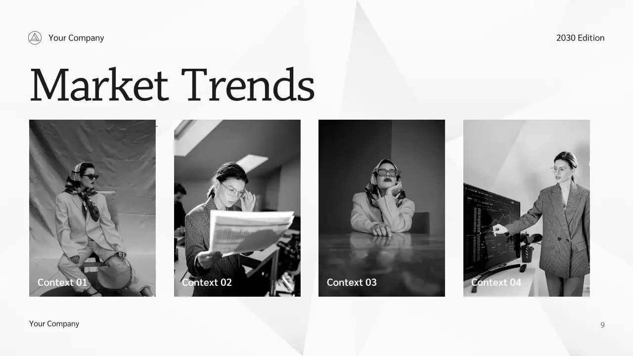 Black Modern Content Marketing Strategy Presentation