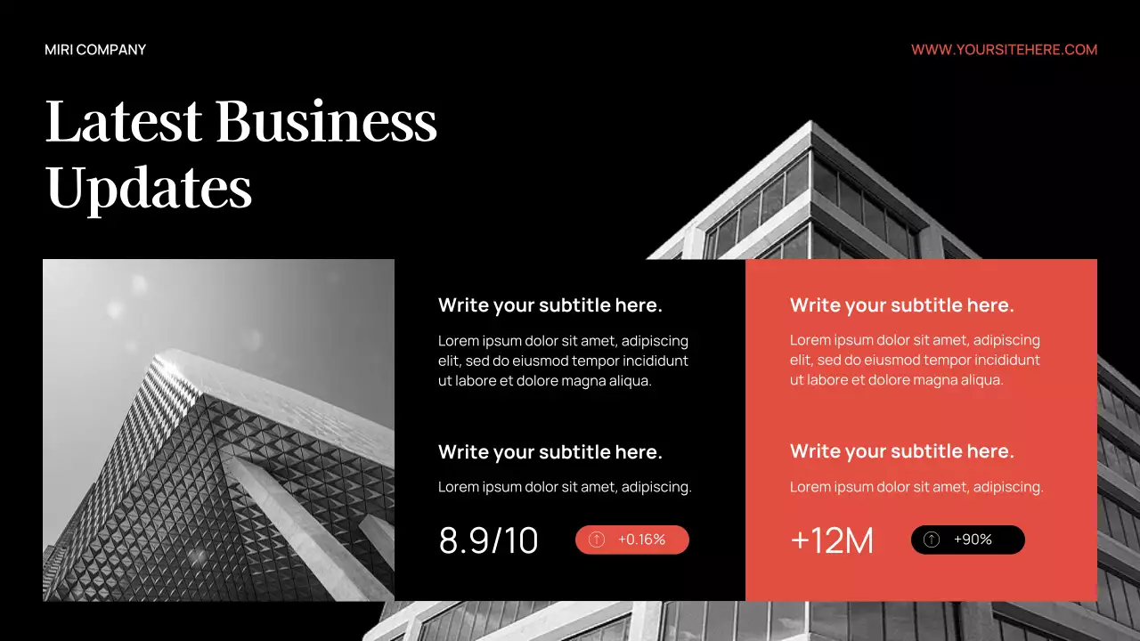 Red Modern Budget Planner Presentation