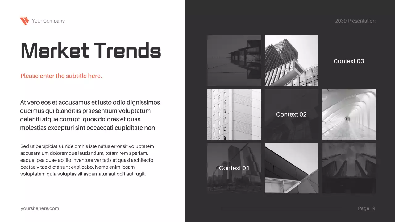 Black Modern Marketing Presentation