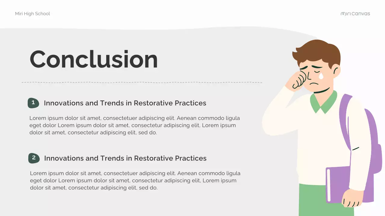 Green and Purple Modern Restorative Education Lecture Presentation