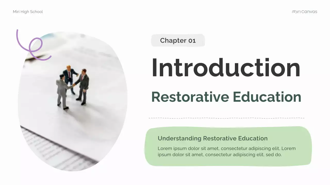 Green and Purple Modern Restorative Education Lecture Presentation
