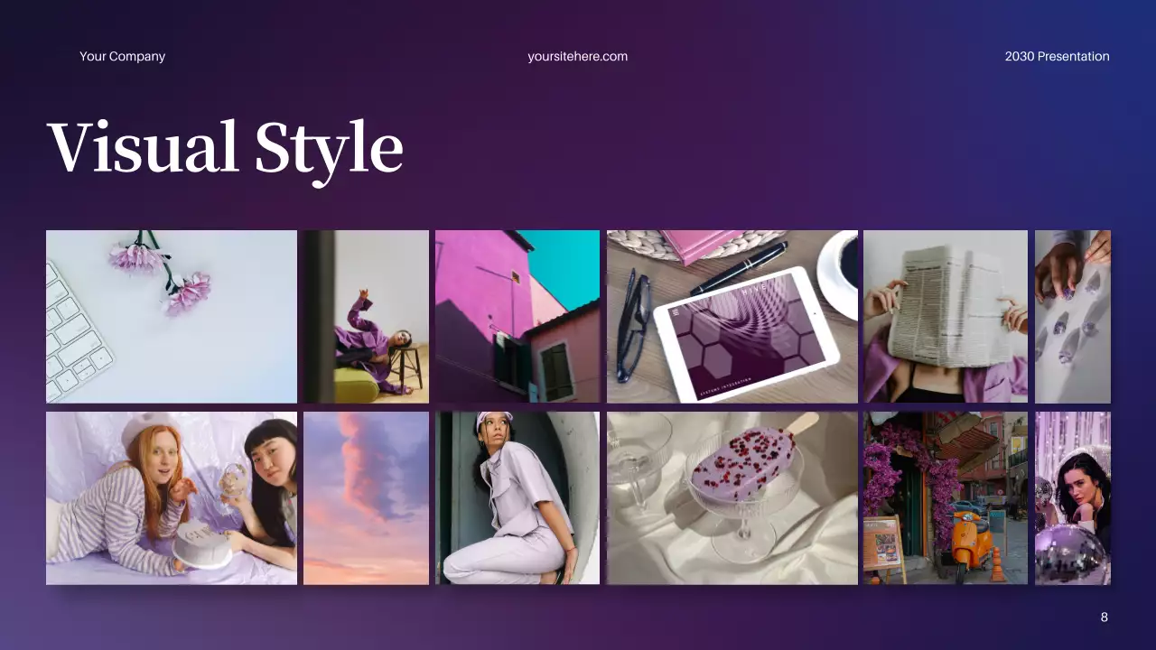 Purple Modern Content Marketing Strategy Presentation