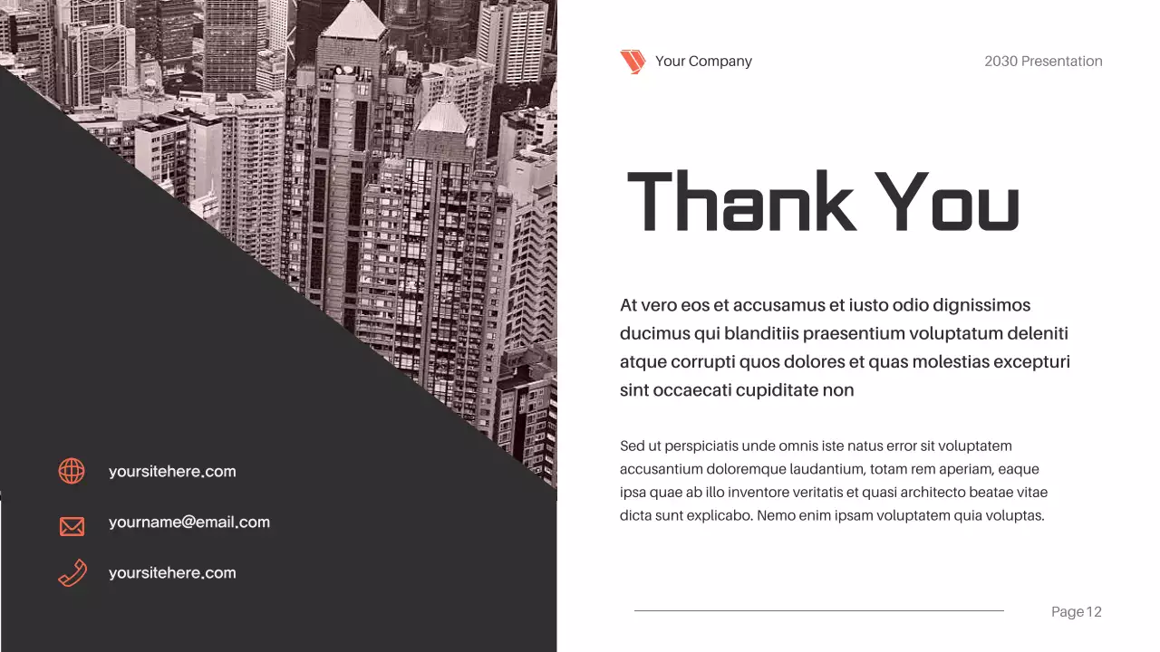 Black Modern Marketing Presentation