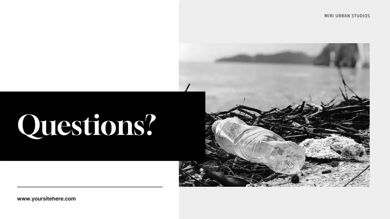 Grey Minimal Waste Management Presentation