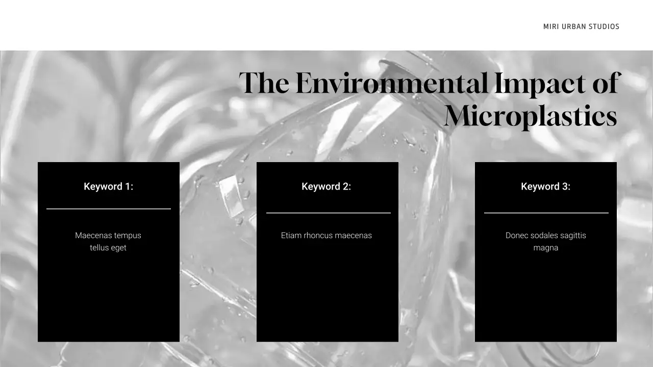 Grey Minimal Waste Management Presentation