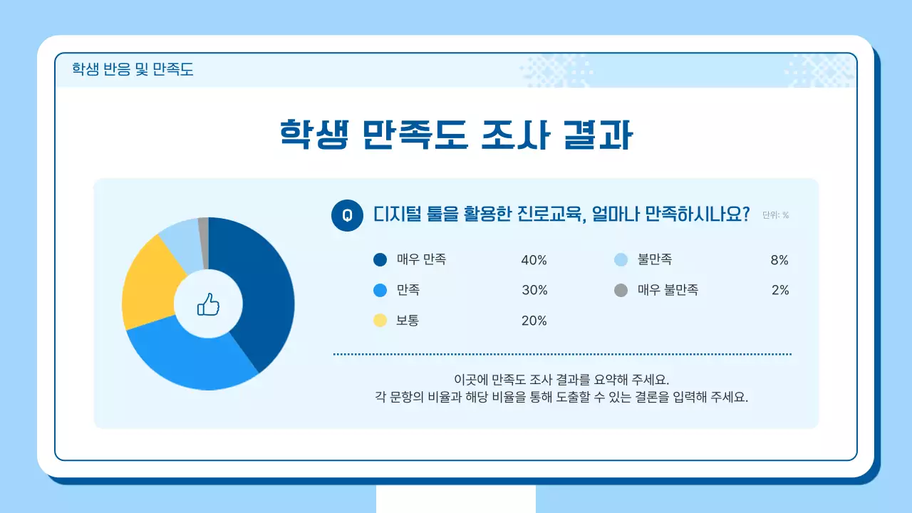 하늘색 모던 교육 자료 공유