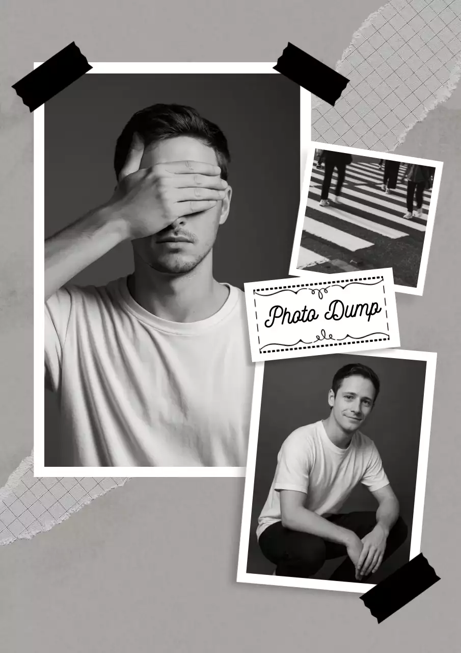 Grey Modern Photography Poster