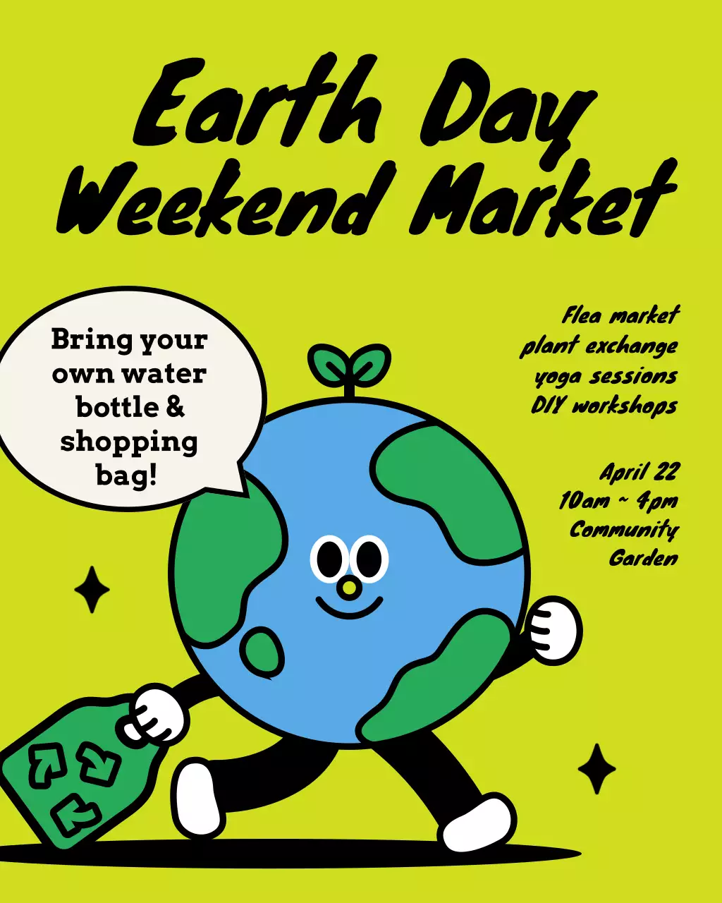 Pengumuman Acara Green Comic Earth di Instagram