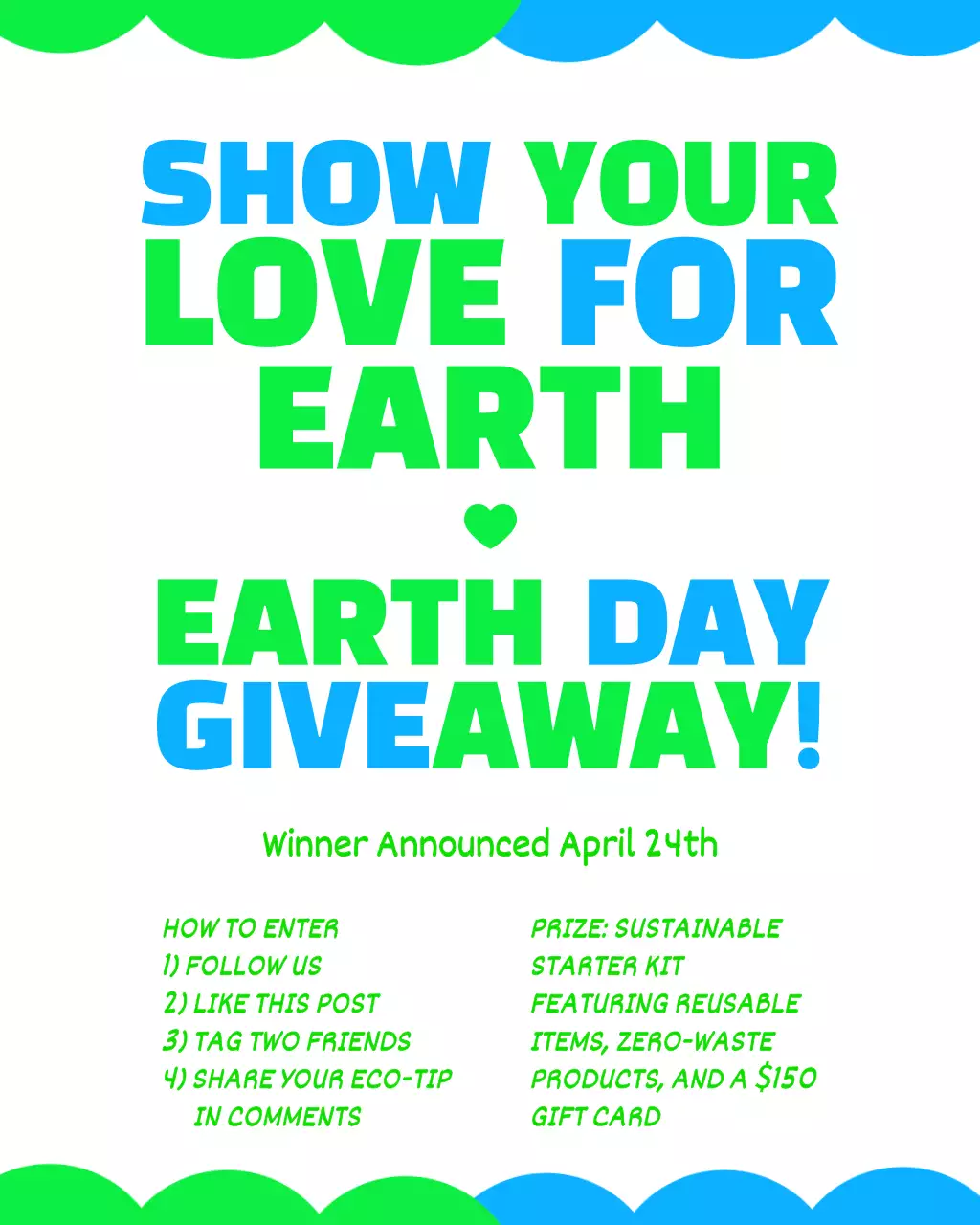 Modern Playful Earth Day Instagram Post