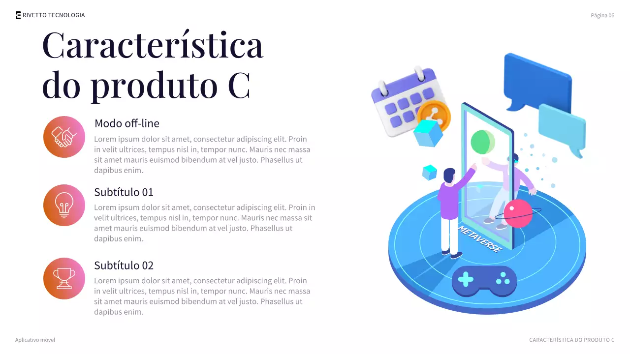 Apresentação promocional do smartphone Orange Modern