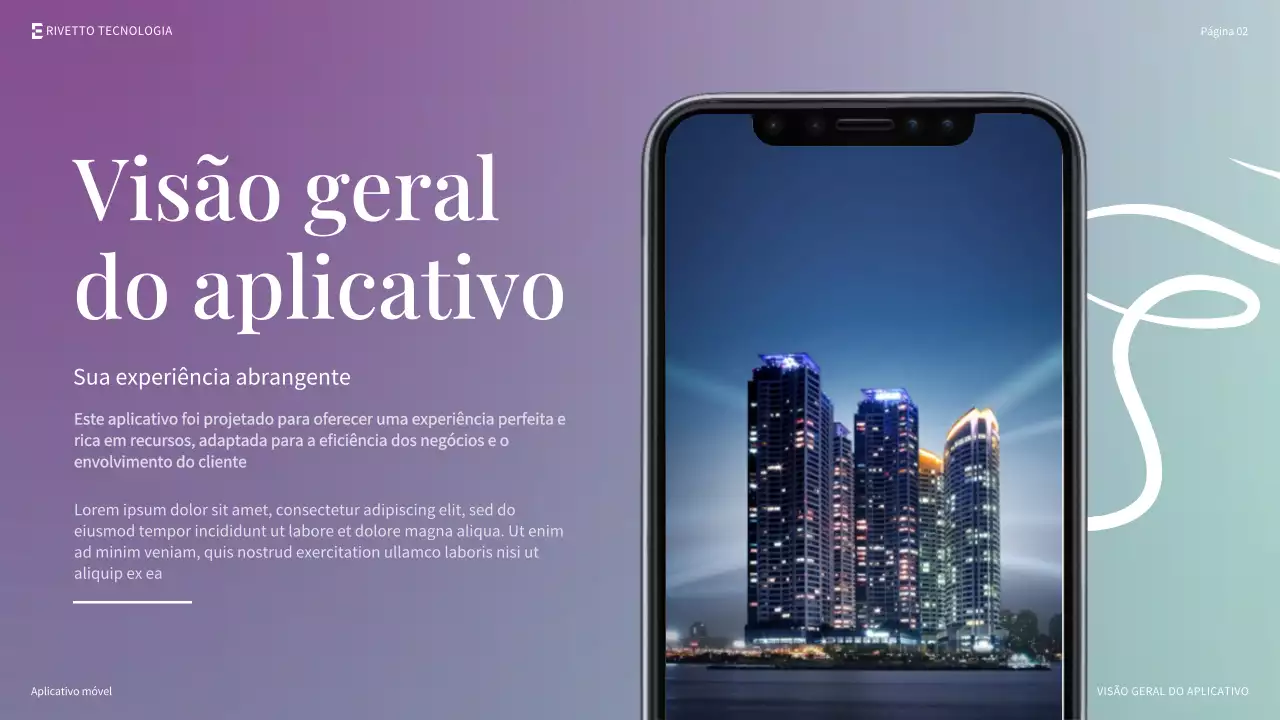 Apresentação promocional do smartphone Orange Modern