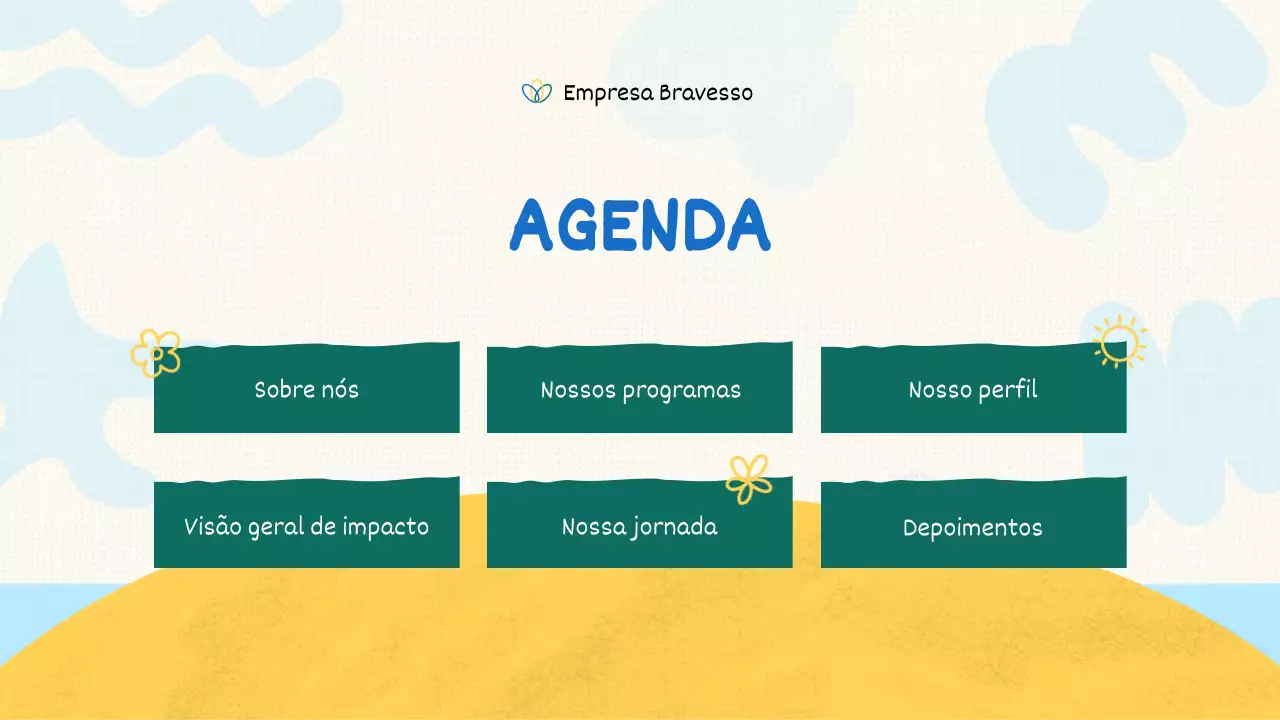 Apresentação Verde Mínima Sem Fins Lucrativos