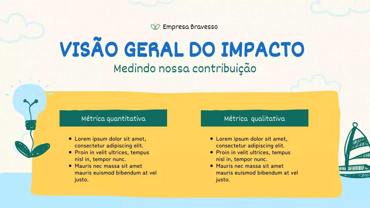 Apresentação Verde Mínima Sem Fins Lucrativos