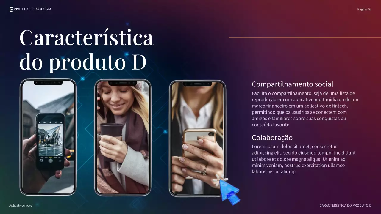 Apresentação promocional do smartphone Orange Modern
