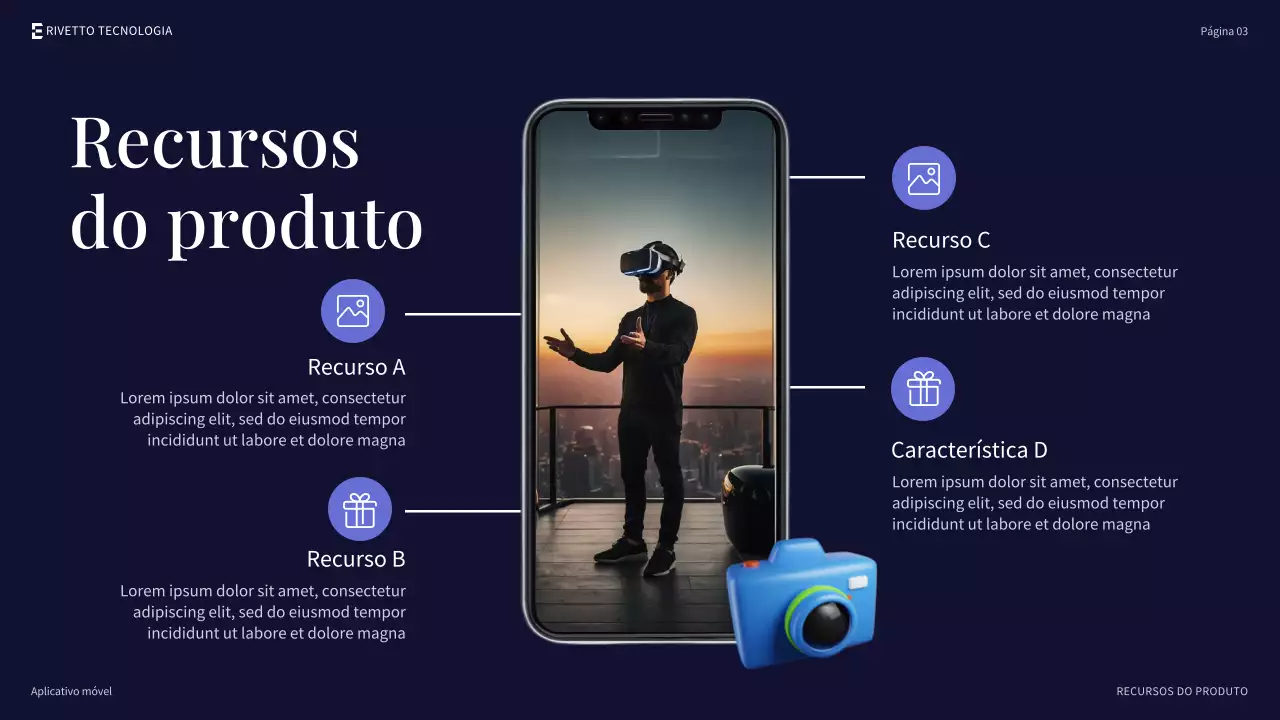 Apresentação promocional do smartphone Orange Modern