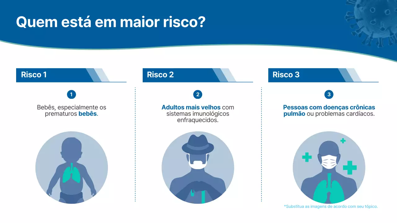 Apresentação da palestra sobre respiração profissional azul