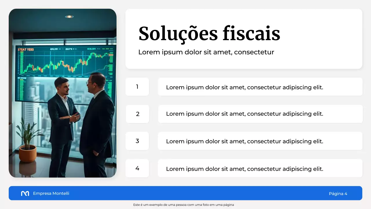 Apresentação Blue Modern Finance