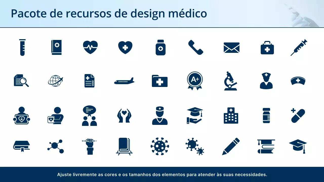 Apresentação do Anúncio do Curso de Enfermagem Profissional Azul