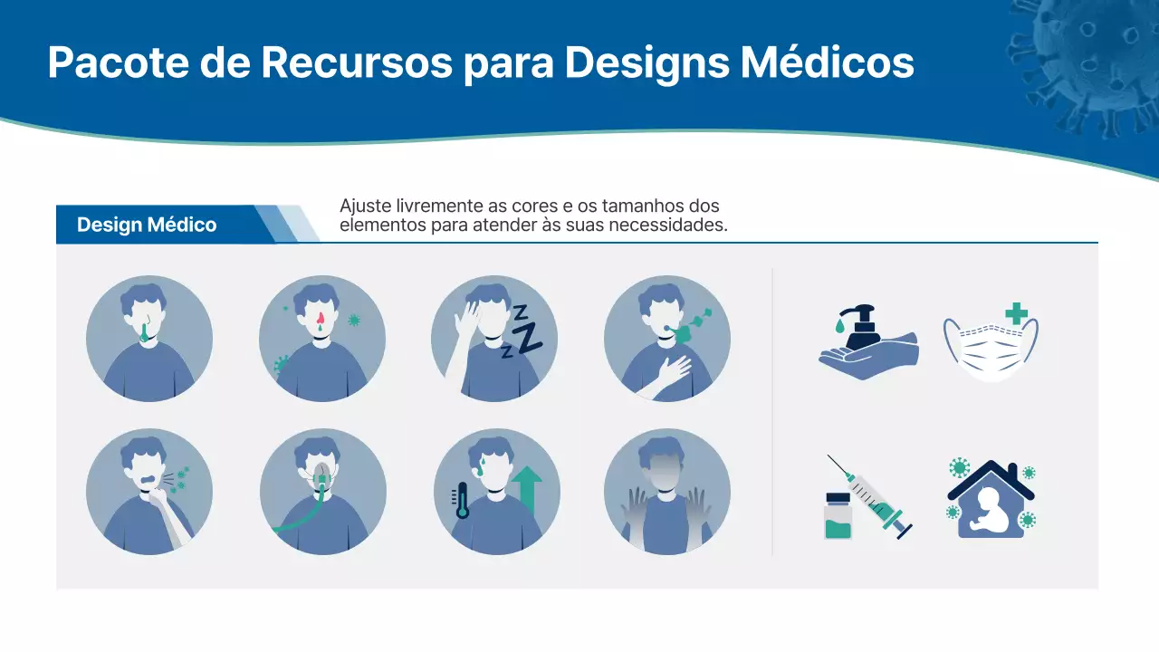 Apresentação da palestra sobre respiração profissional azul