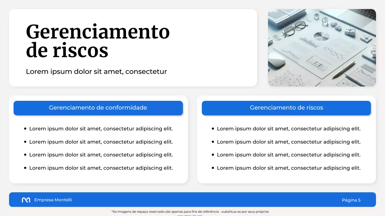 Apresentação Blue Modern Finance