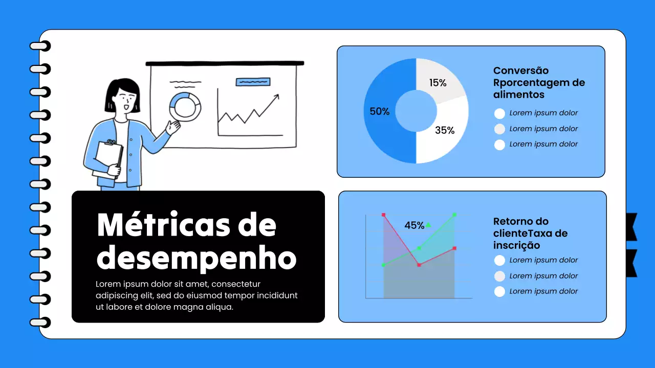 Apresentação de Vendas Moderna Azul