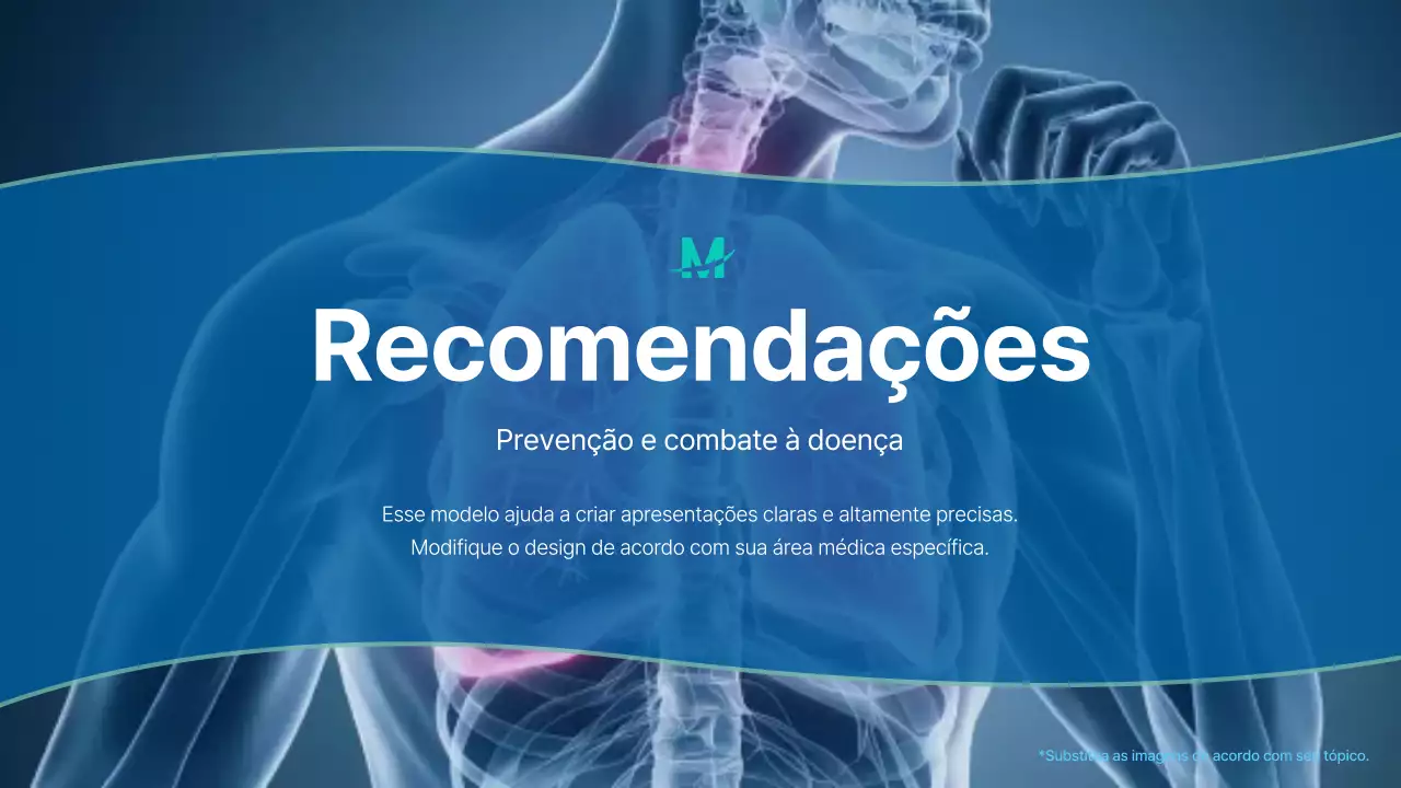 Apresentação da palestra sobre respiração profissional azul