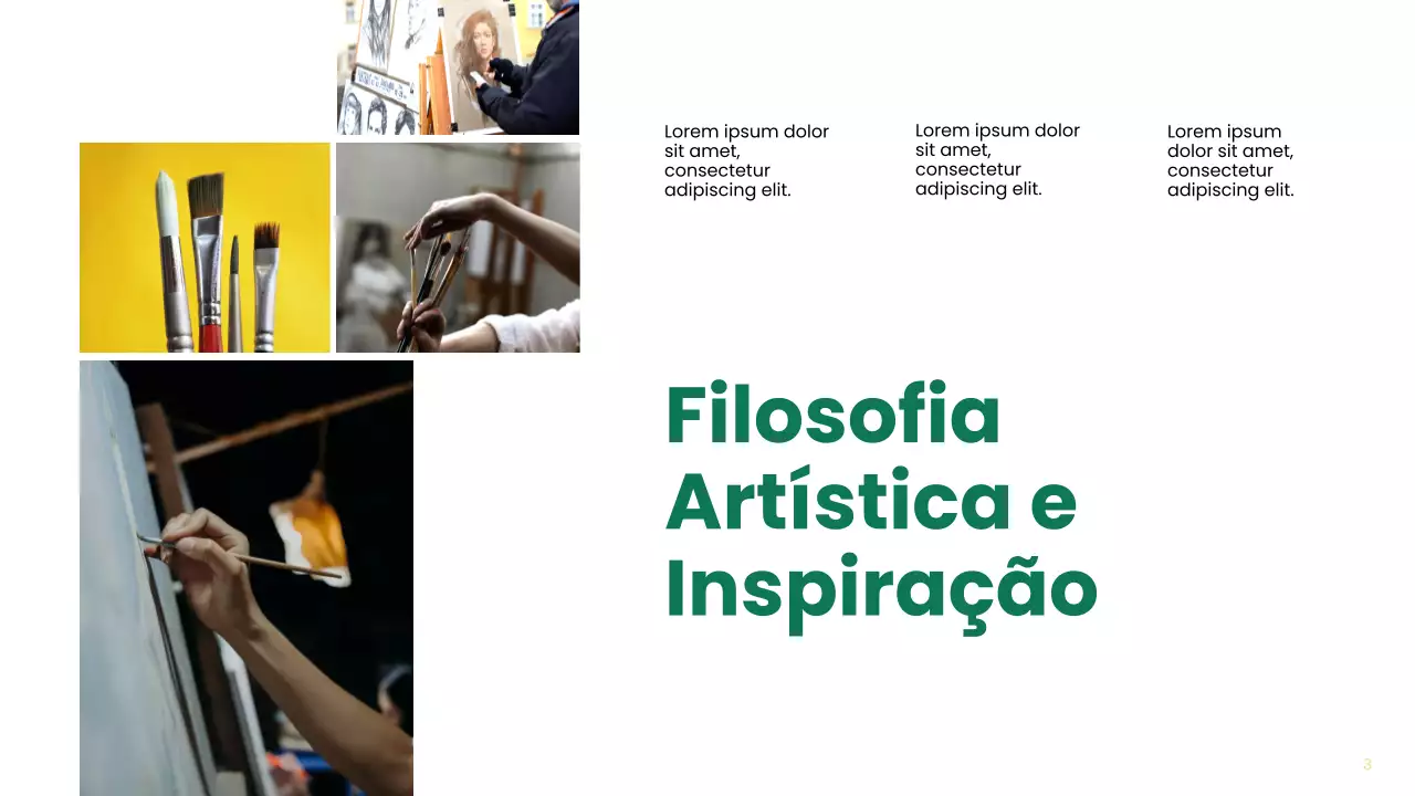 Apresentação do Guia de Portfólio de Arte Moderna Verde