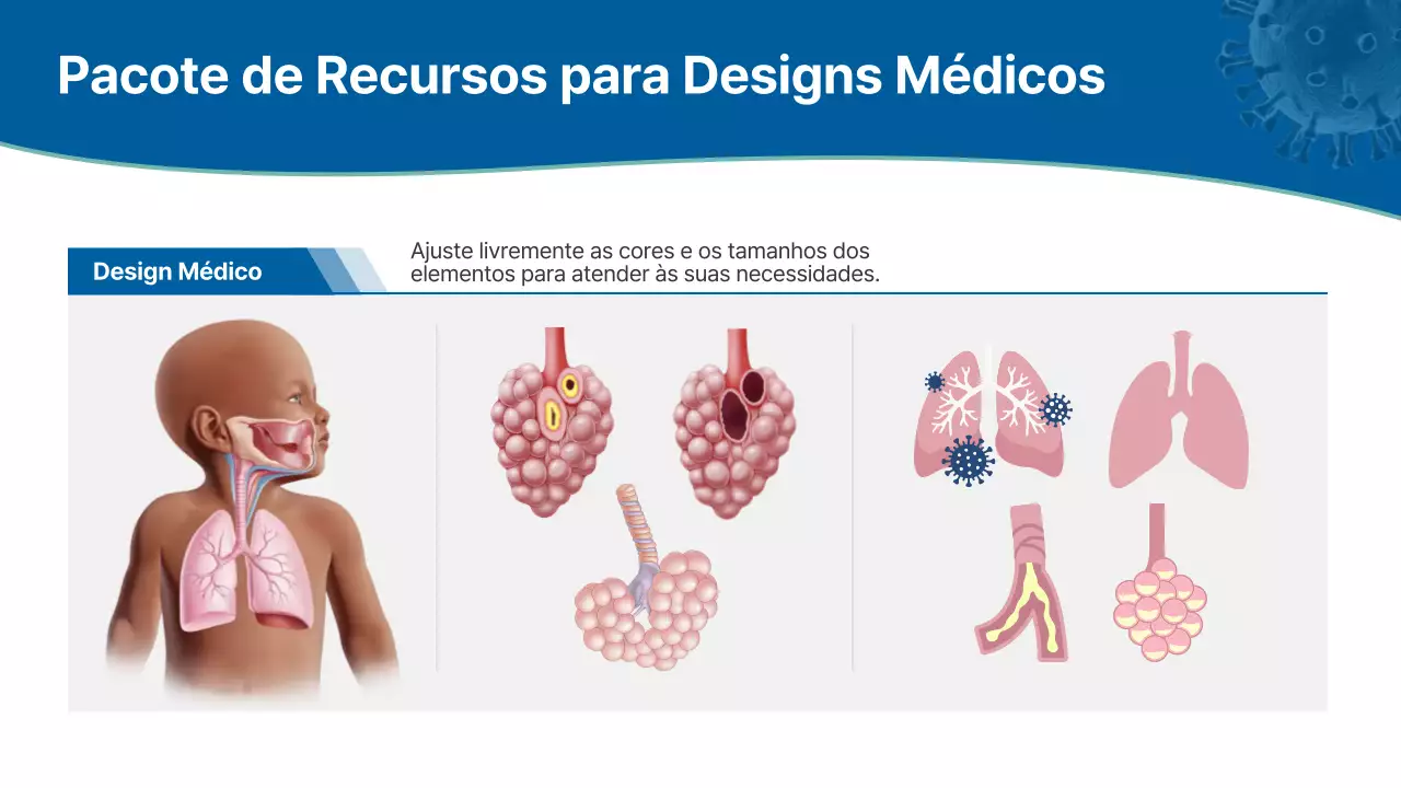 Apresentação da palestra sobre respiração profissional azul