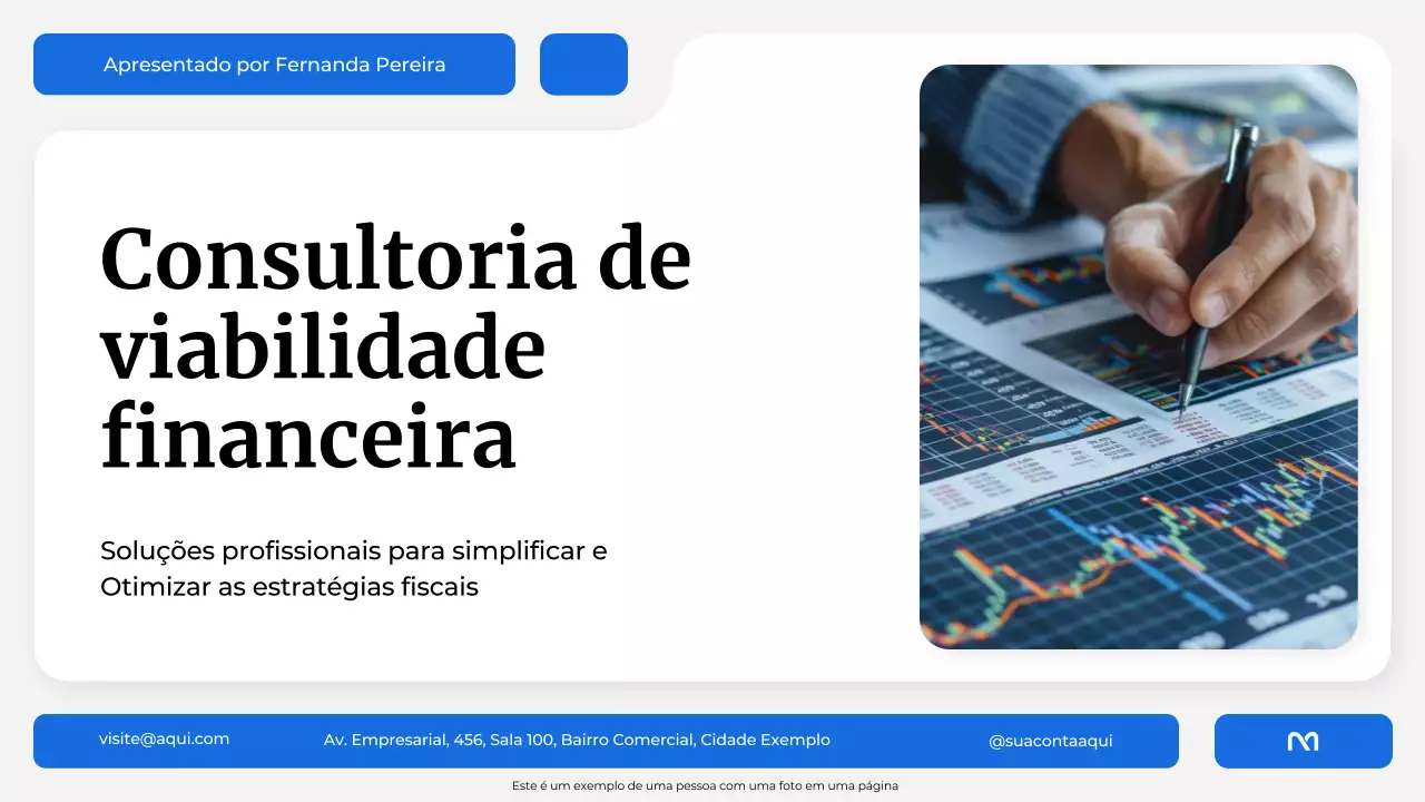 Apresentação Blue Modern Finance