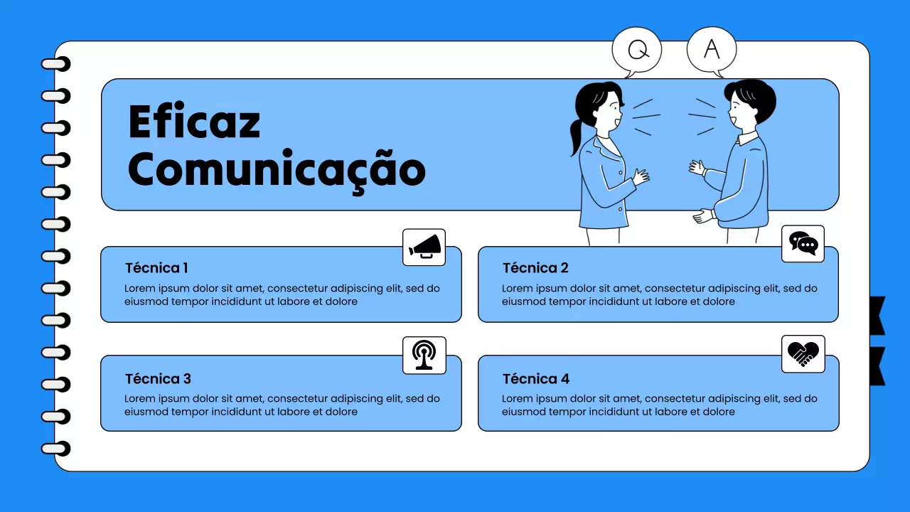 Apresentação de Vendas Moderna Azul