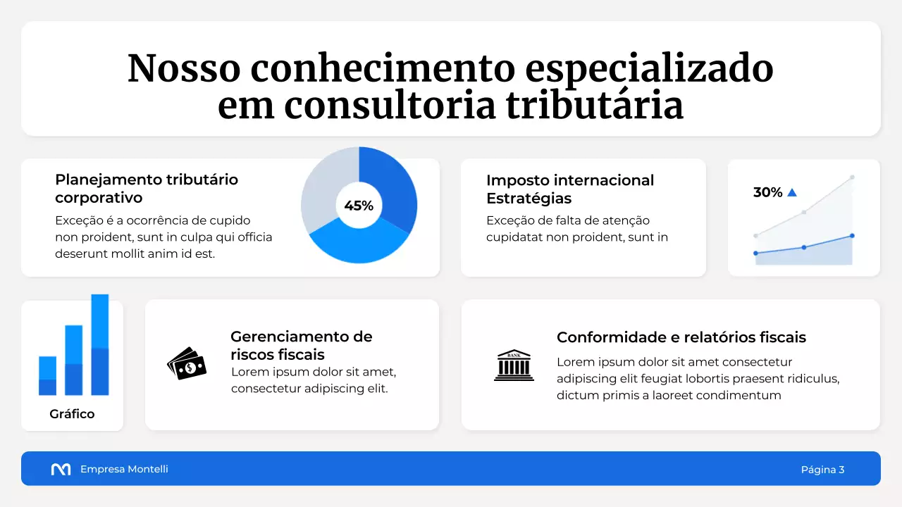 Apresentação Blue Modern Finance