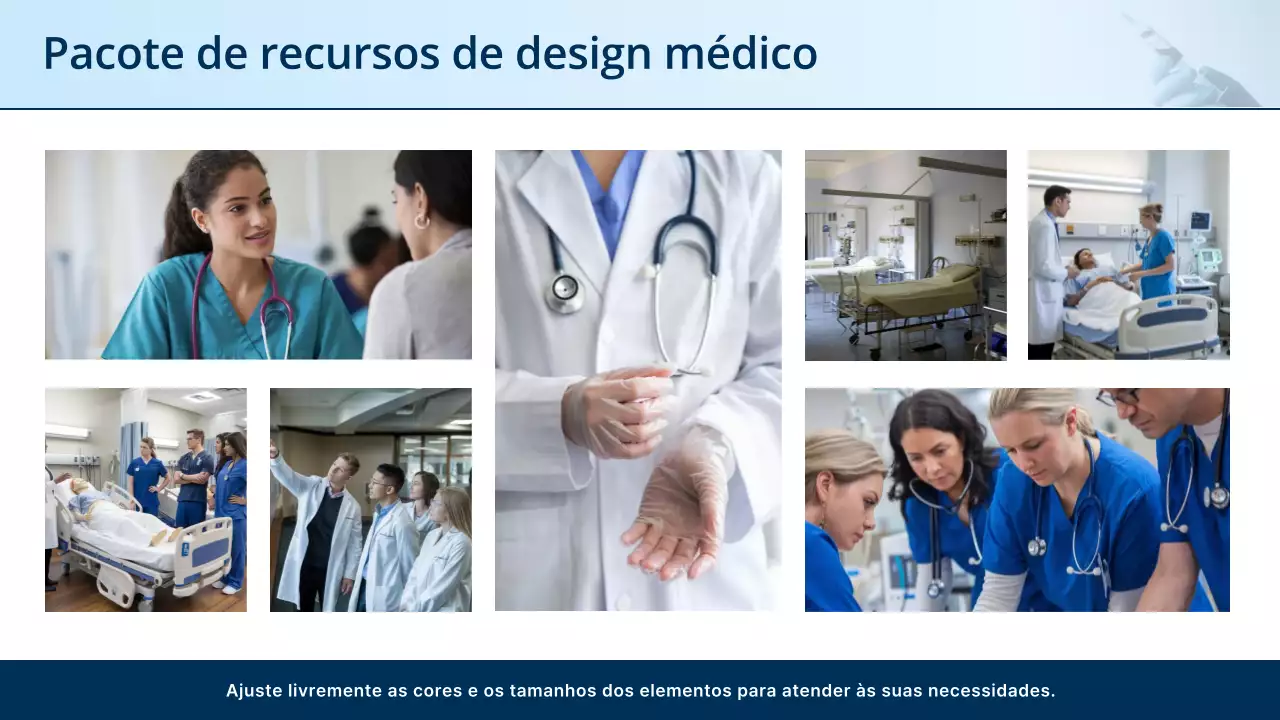 Apresentação do Anúncio do Curso de Enfermagem Profissional Azul