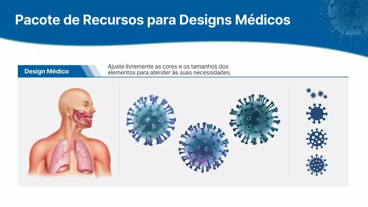 Apresentação da palestra sobre respiração profissional azul